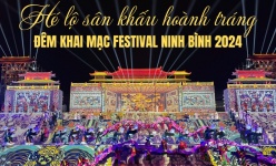 [Ảnh] Hé lộ sân khấu hoành tráng đêm Khai mạc Festival Ninh Bình 2024